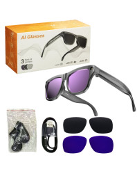 SMART AI GLASSES XKONE PRO 3 SETS OF LENSES