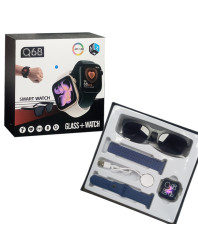 SMART WATCH Q68 GLASS AND WATCH